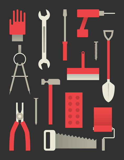 herramientas iconos conjunto
 - Vector, Imagen