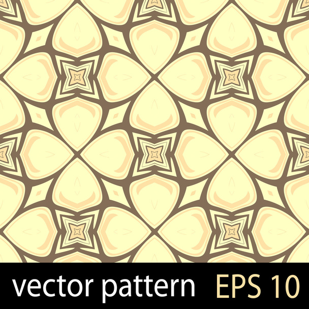 Yellow and orange geometric figures seamless pattern scrapbook paper set - Vector, Imagen