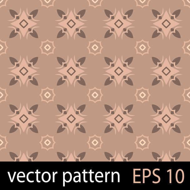 Brown geometric figures seamless pattern scrapbook paper set - Vektor, obrázek