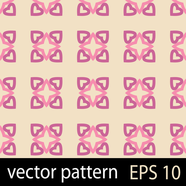 Pink geometric figures seamless pattern scrapbook paper set - Вектор,изображение