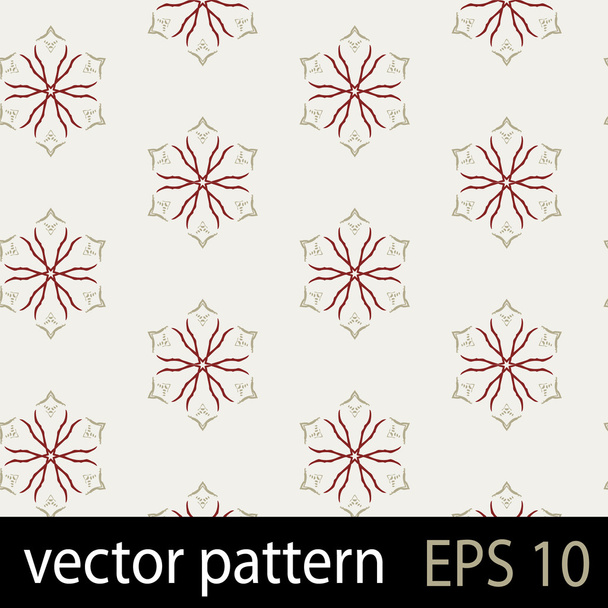 Grey and brown geometric figures seamless pattern scrapbook paper set - Vektor, obrázek