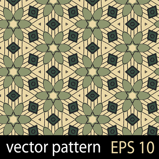 Green geometric figures seamless pattern scrapbook paper set - Vector, afbeelding