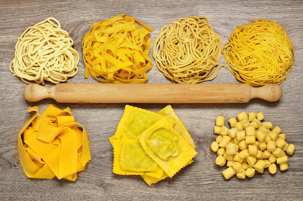 Triumph of fresh pasta made by hand - Photo, Image