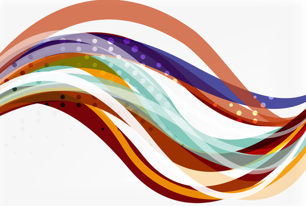Fondo abstracto de onda colorida
 - Vector, imagen