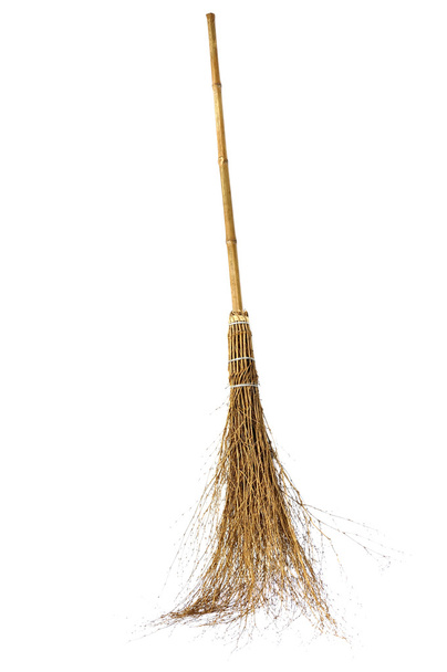 Broom on white background - Photo, Image