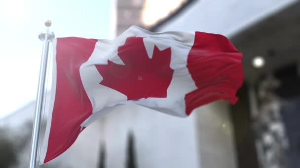Amazing Canadian flag on slow motion. - Footage, Video