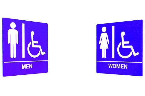 Hommes Femmes Salle de toilettes signe
 - Photo, image