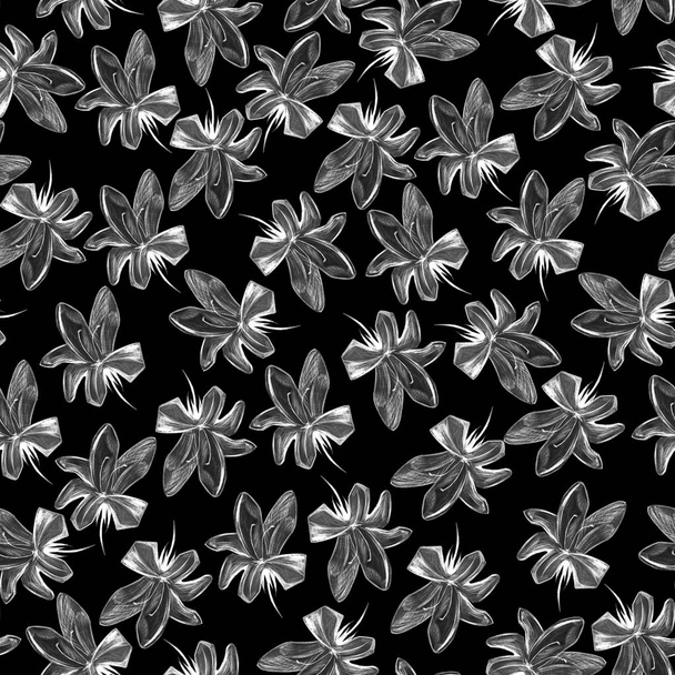 modern flowers background isolated - Foto, imagen