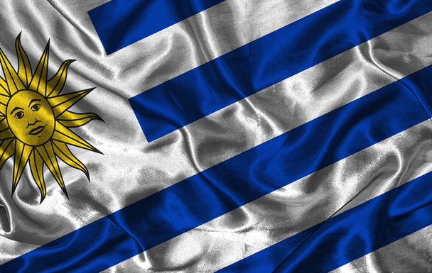 Bandeira da Seda do Uruguai
 - Foto, Imagem