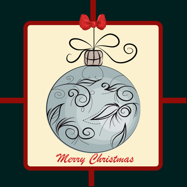 tarjeta de navidad feliz - Vector, Imagen