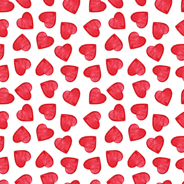 Acquerello cuori rossi San Valentino senza soluzione di continuità
 - Foto, immagini