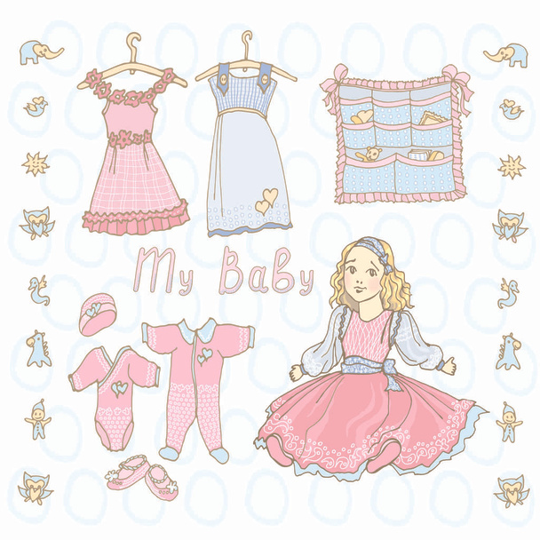vestido de muñeca bebé
 - Foto, imagen