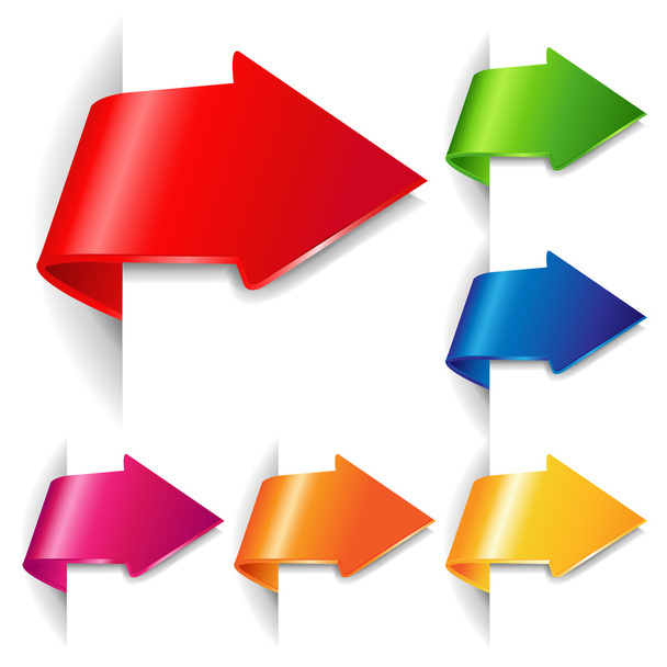 Colorful Arrow Set - Vector, Image