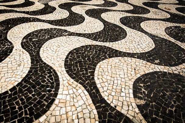 Famoso Copacabana Sidewalk Mosaic
 - Foto, Imagem