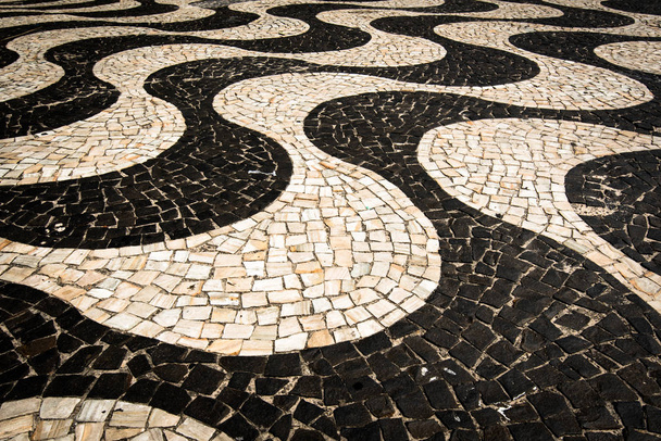 Famoso Copacabana Sidewalk Mosaic
 - Foto, Imagen