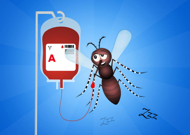 illustration of blood donation - Foto, Imagem