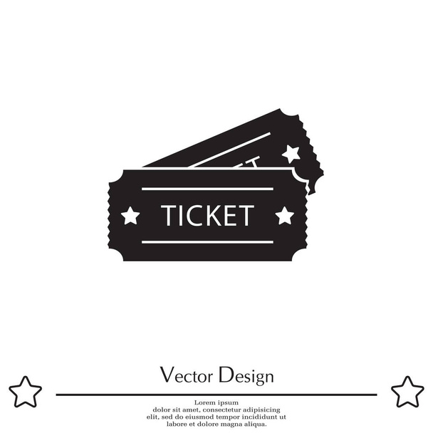 Ikona webové lístky - Vektor, obrázek