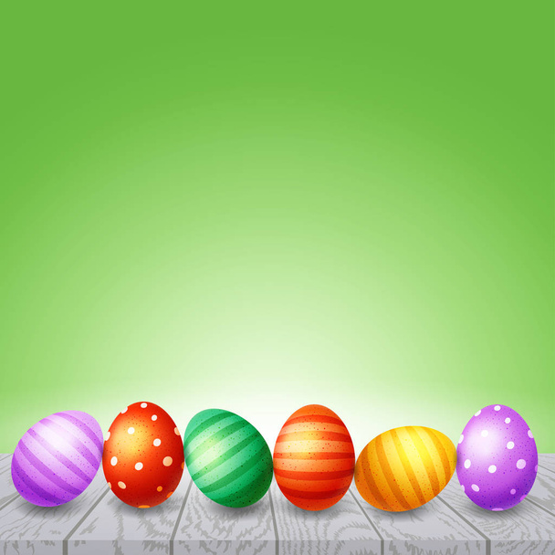 Colorful  Easter eggs  background.   - Wektor, obraz