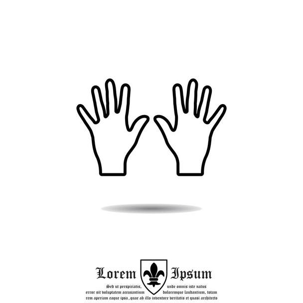 manos icono simple
 - Vector, imagen