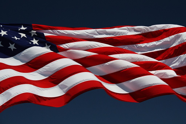 Bandeira americana
 - Foto, Imagem