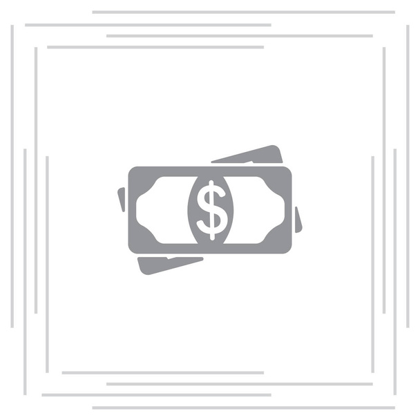 Icône plate d'argent - Vecteur, image