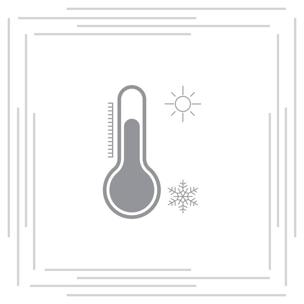 Иконка термометра
 - Вектор,изображение