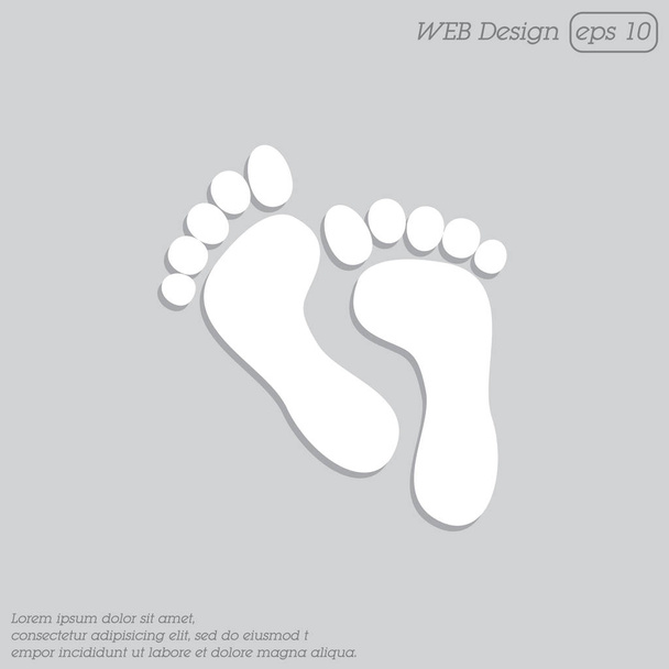 Foot web icon. - Vector, Image