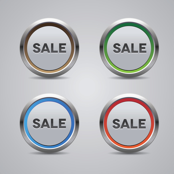 Sale button set - Вектор,изображение