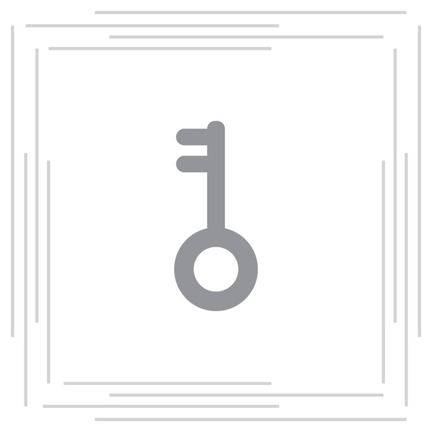 icono llano clave
 - Vector, Imagen