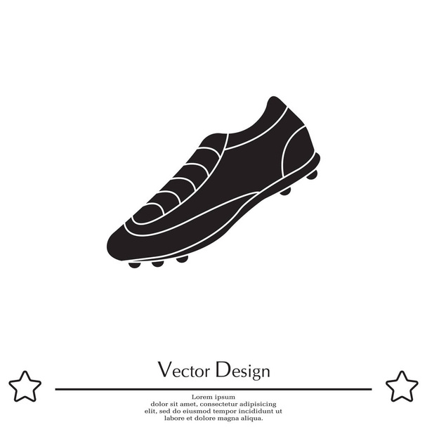 jalkapallo kenkä yksinkertainen kuvake
 - Vektori, kuva