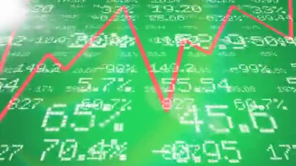  Stock numbers - graphics - Below Side - green. - Footage, Video