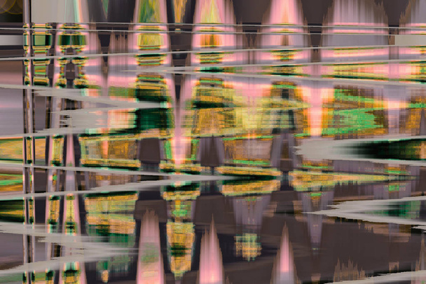 full color abstract texture glitch background - Photo, Image