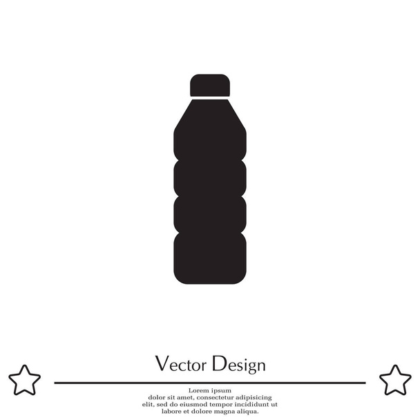 műanyag palack ikon - Vektor, kép