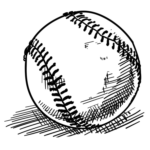 Baseball-Sketch - Vektor, Bild