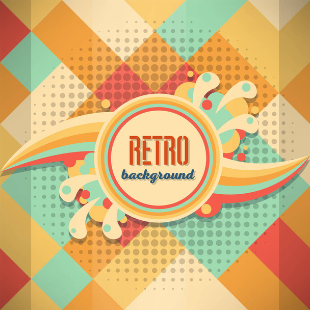 Old retro Vintage style background Design Template - Vector, Image