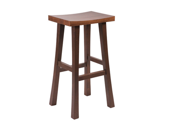 Tall wooden bar stool - Foto, Imagem