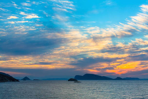 Закат в Эгейском море
 - Фото, изображение