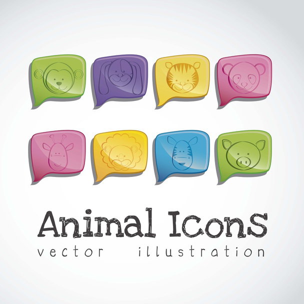 animal icons - Vector, Image