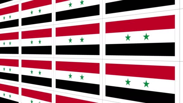 Postales con bandera nacional de Siria en bucle
 - Imágenes, Vídeo