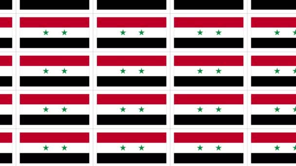 Postales con bandera nacional de Siria en bucle
 - Imágenes, Vídeo