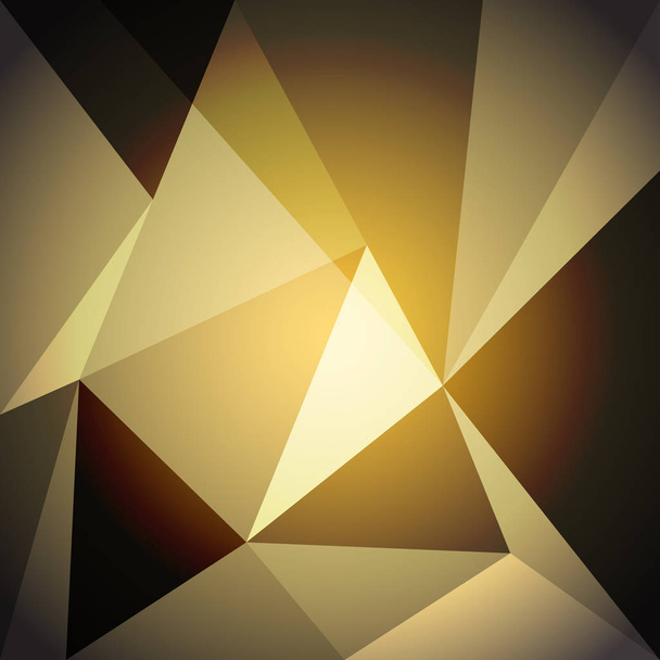 Baixo elemento de design poli no fundo gradiente de ouro
 - Vetor, Imagem