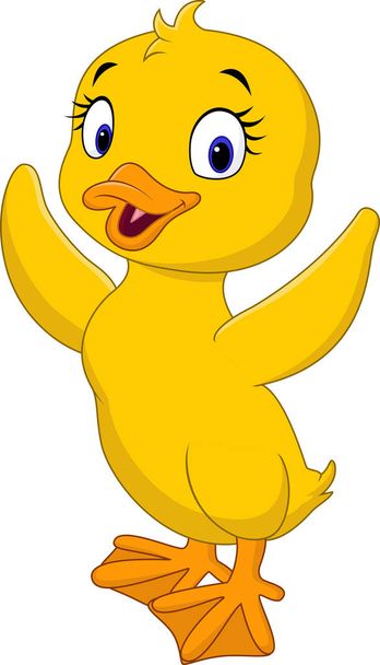 Happu мультфільм duck
 - Вектор, зображення