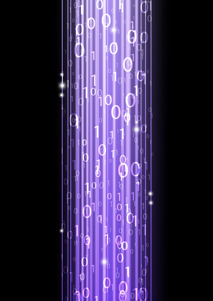 Código binario púrpura
 - Vector, imagen