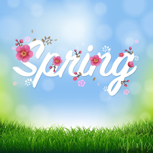 Spring Time Poster - Vektor, kép