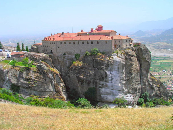 ギリシャのメテオラ修道院. - 写真・画像
