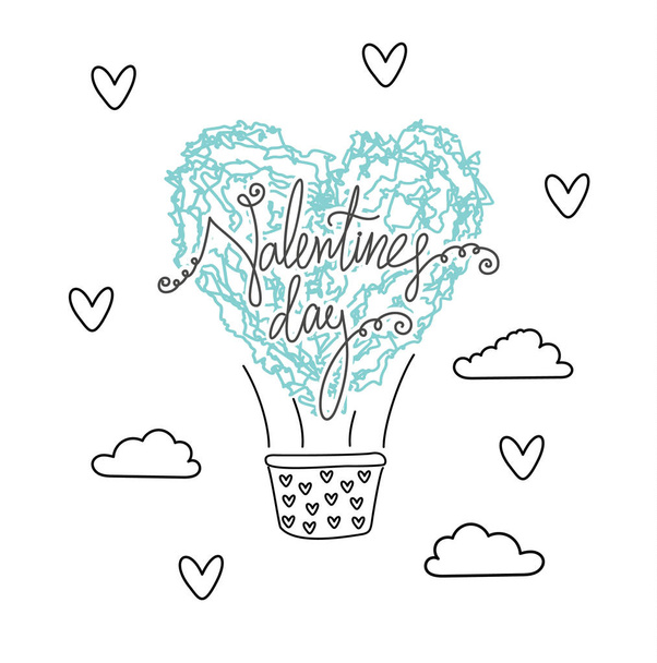 Valentines Day background vector illustration - Vector, afbeelding
