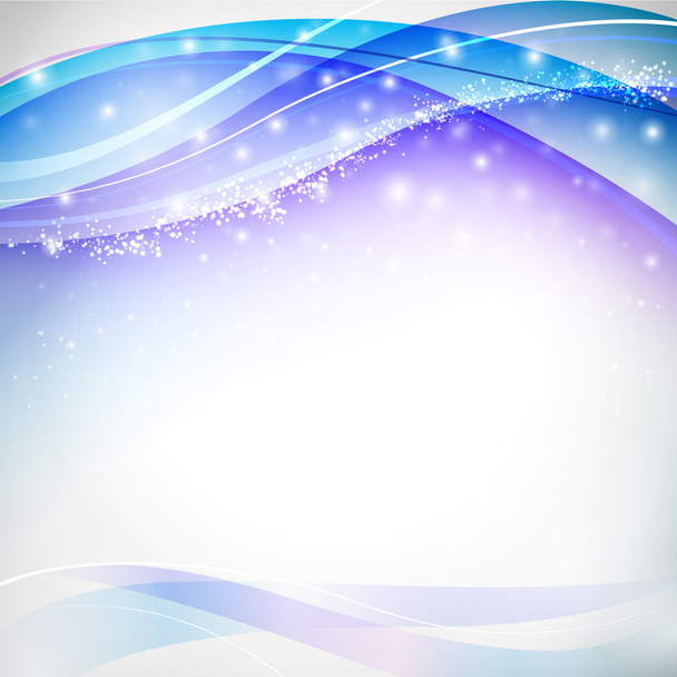 Blue blurs with snowflakes - Vector, Image