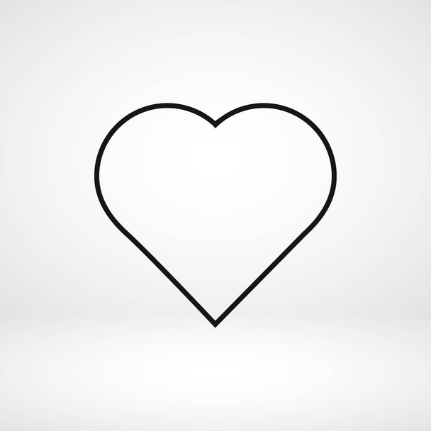 shape heart icon - Vetor, Imagem