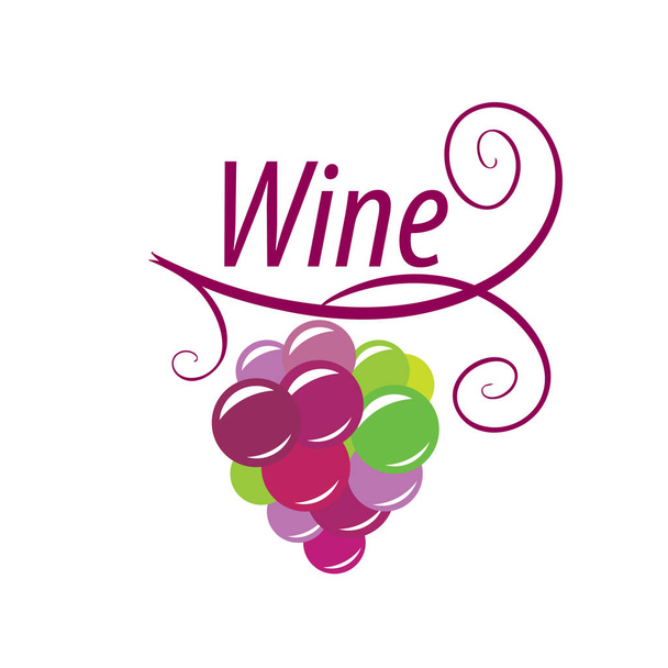 Trauben für Wein-Logo - Vektor, Bild