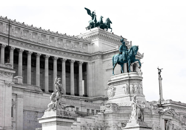 Vittoriano monument in Rome, Italy - Zdjęcie, obraz